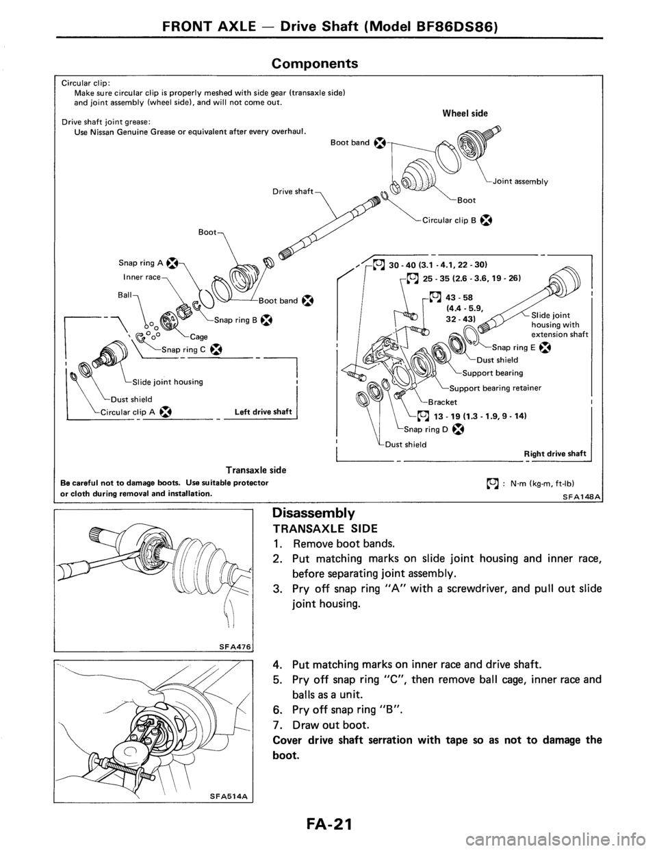 NISSAN PULSAR 1986  Service Manual 