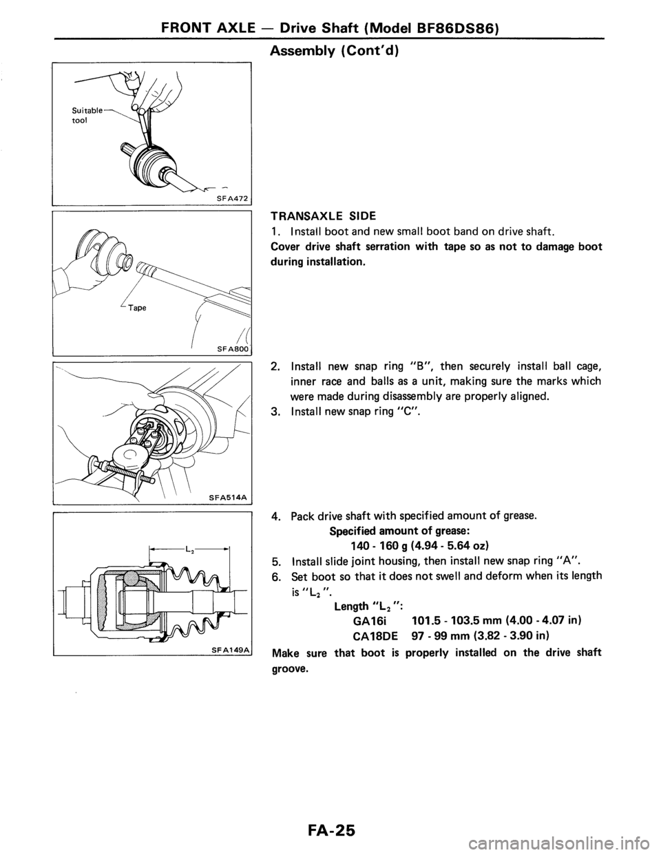 NISSAN PULSAR 1986  Service Manual 