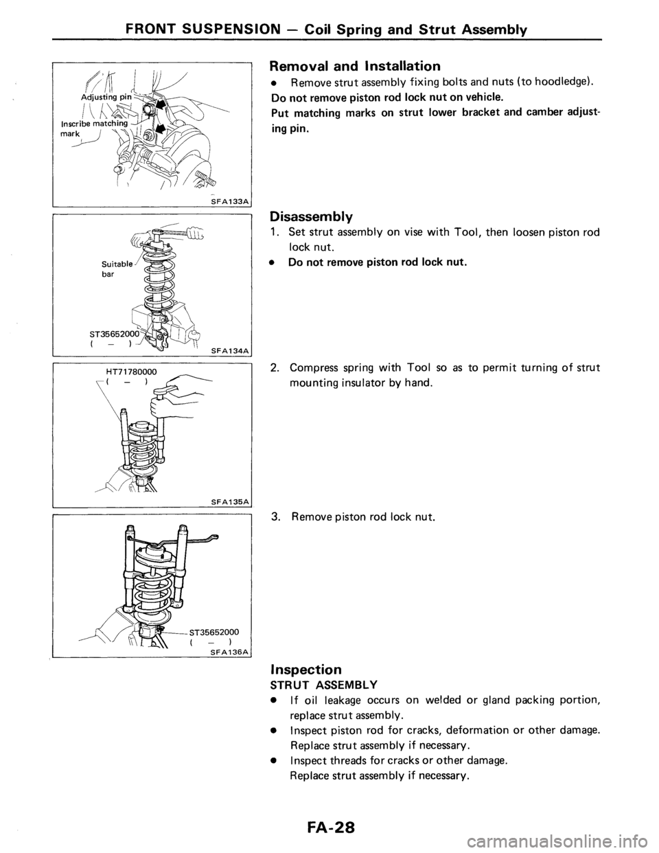 NISSAN PULSAR 1986  Service Manual 