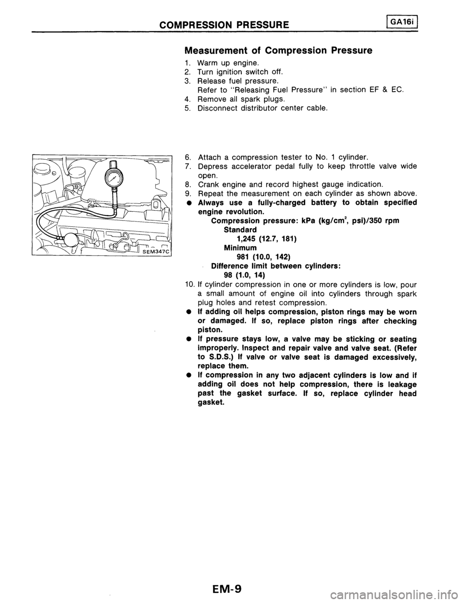 NISSAN PULSAR 1986  Service Manual 