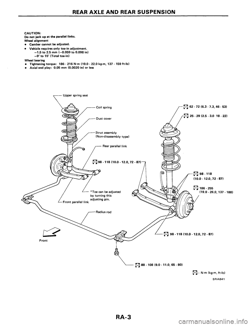 NISSAN PULSAR 1986  Service Manual 