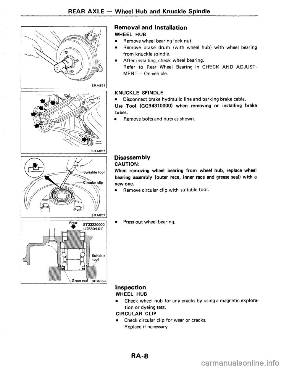 NISSAN PULSAR 1986  Service Manual 