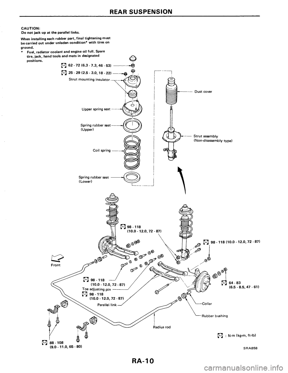 NISSAN PULSAR 1986  Service Manual 