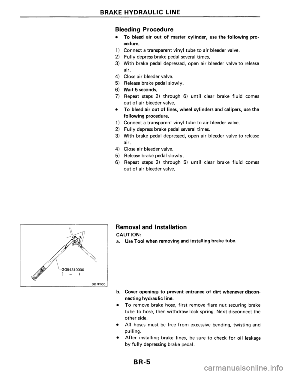 NISSAN PULSAR 1986  Service Manual 