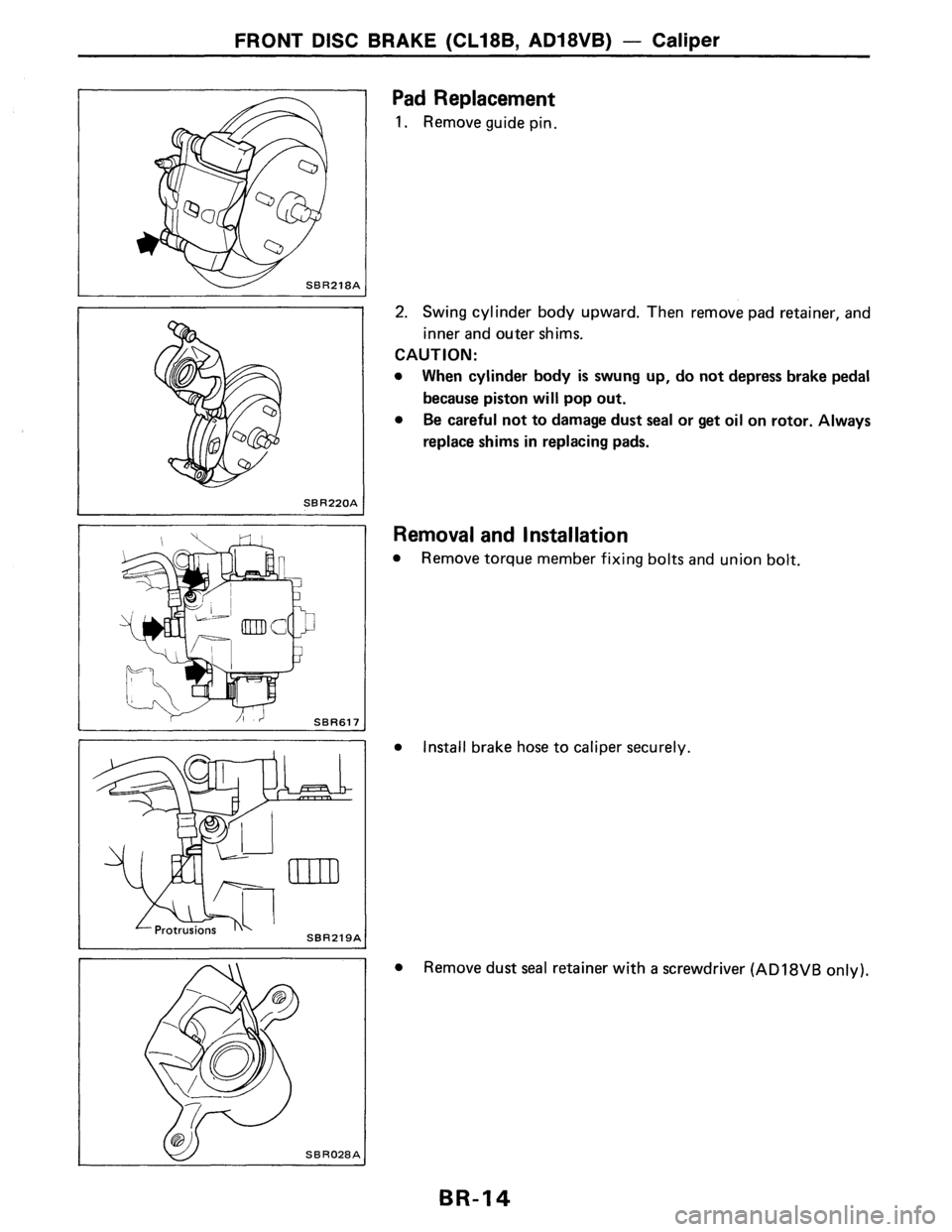 NISSAN PULSAR 1986  Service Manual 