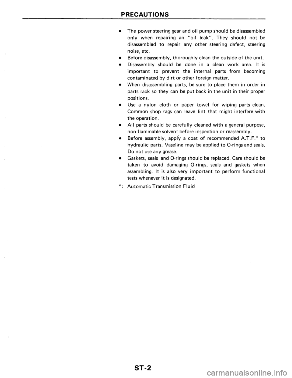 NISSAN PULSAR 1986  Service Manual 