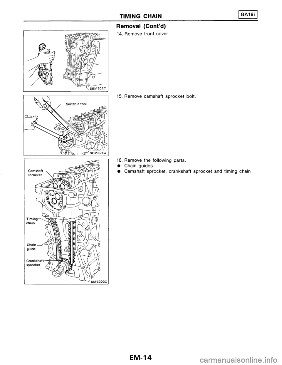 NISSAN PULSAR 1986  Service Manual 