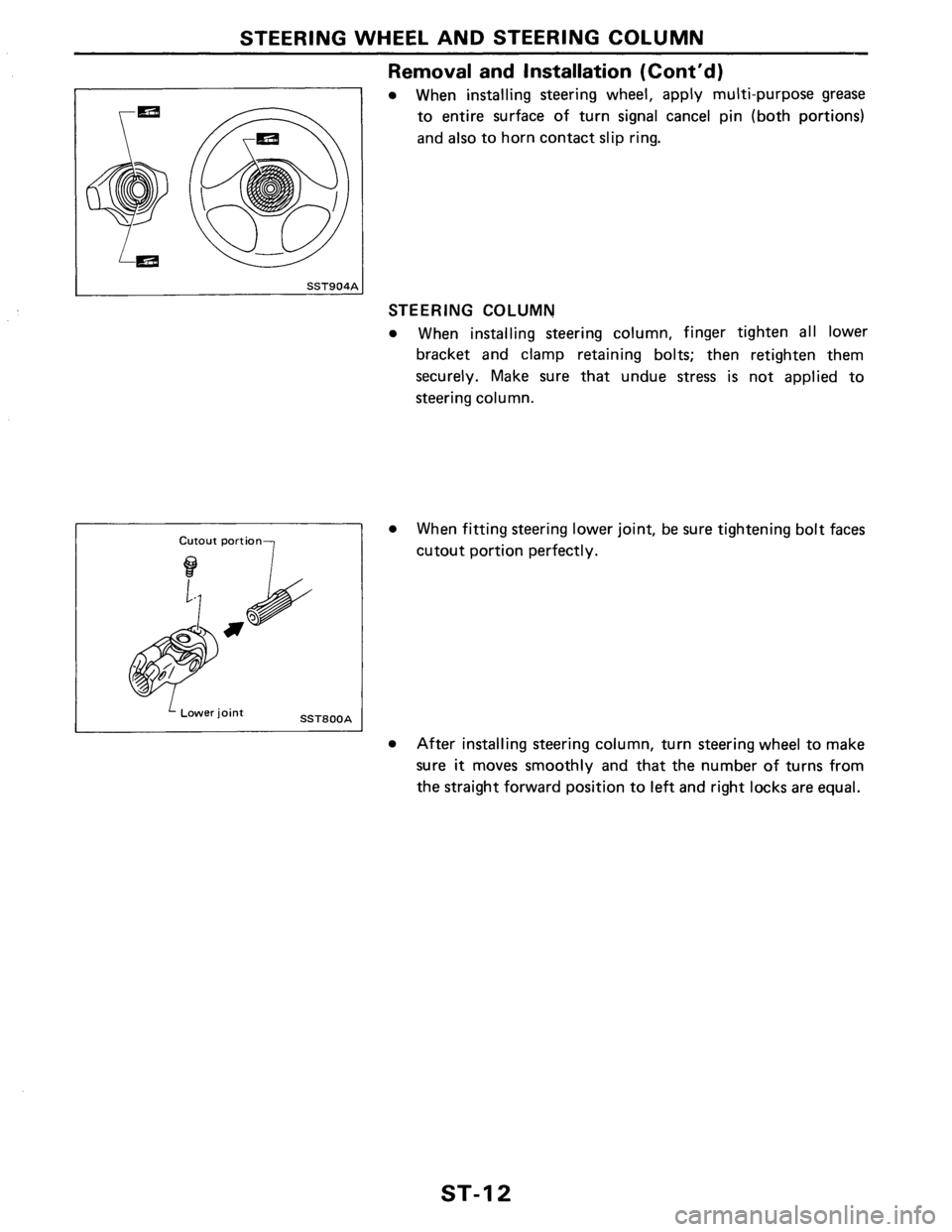 NISSAN PULSAR 1986  Service Manual 