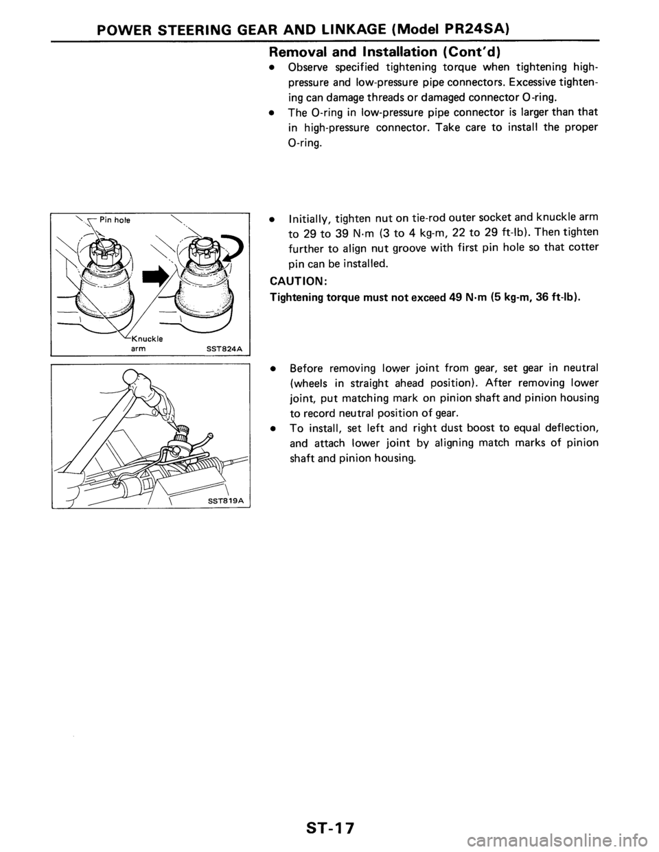 NISSAN PULSAR 1986  Service Manual 