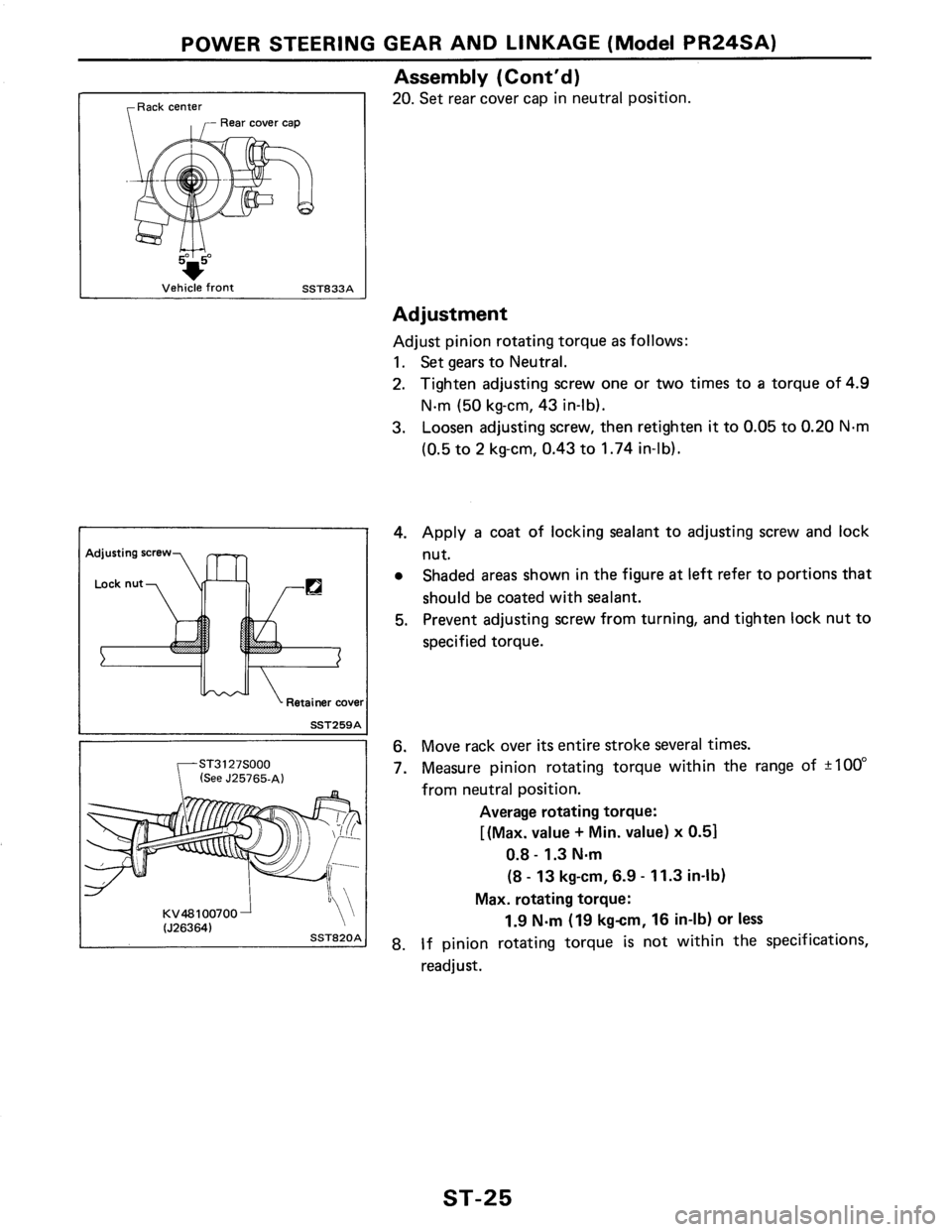 NISSAN PULSAR 1986  Service Manual 