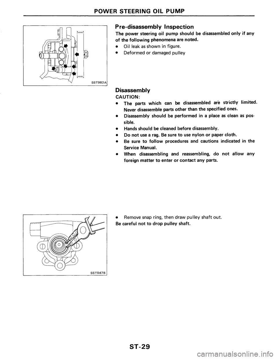 NISSAN PULSAR 1986  Service Manual 