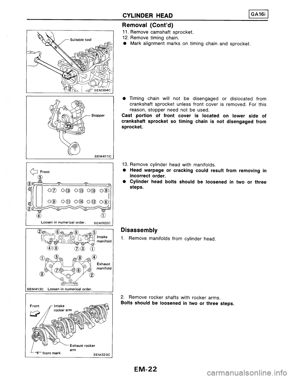 NISSAN PULSAR 1986  Service Manual 