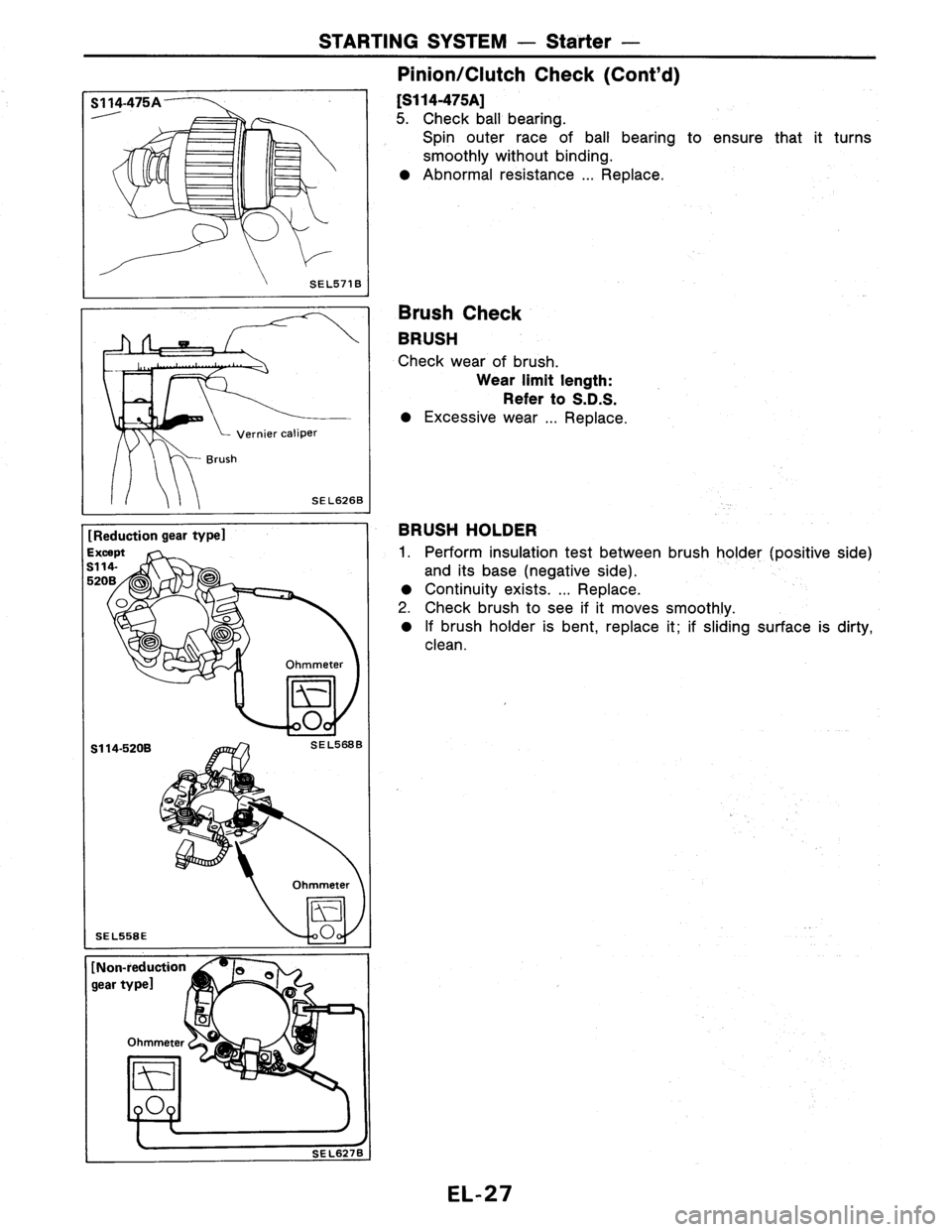 NISSAN PULSAR 1986  Service Manual 