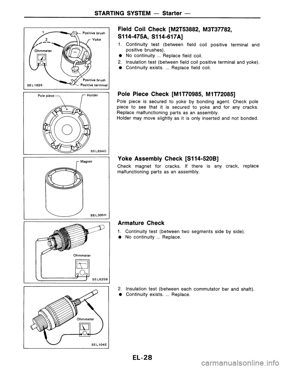 NISSAN PULSAR 1986  Service Manual 
