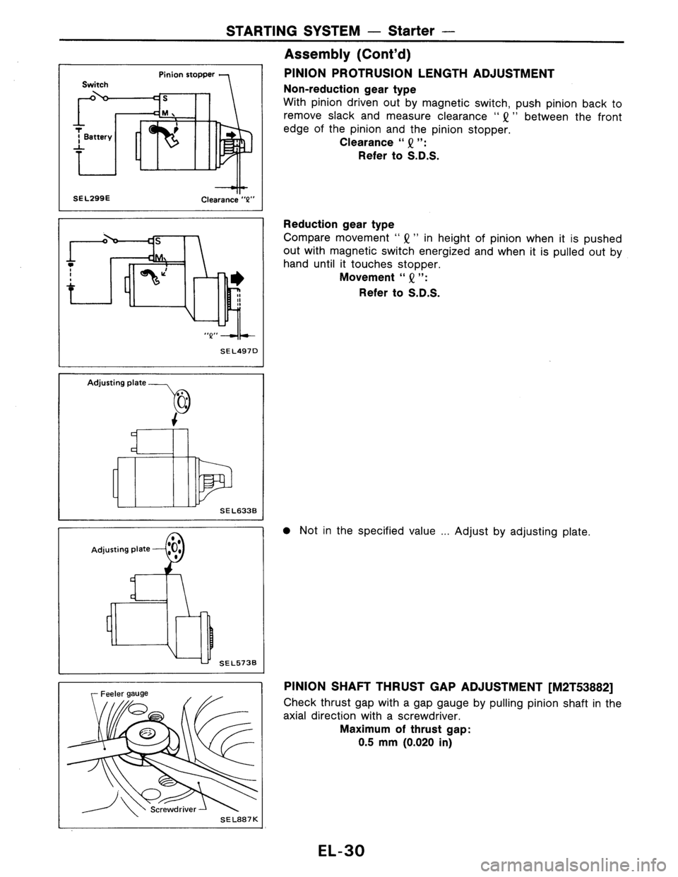 NISSAN PULSAR 1986  Service Manual 