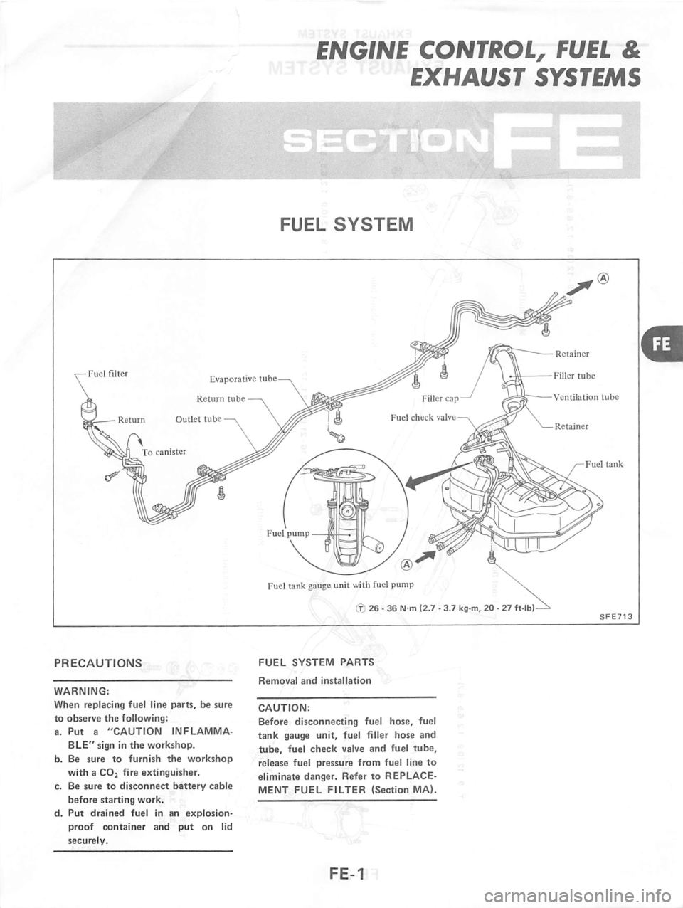 NISSAN PULSAR 1983  Factory Service Manual 