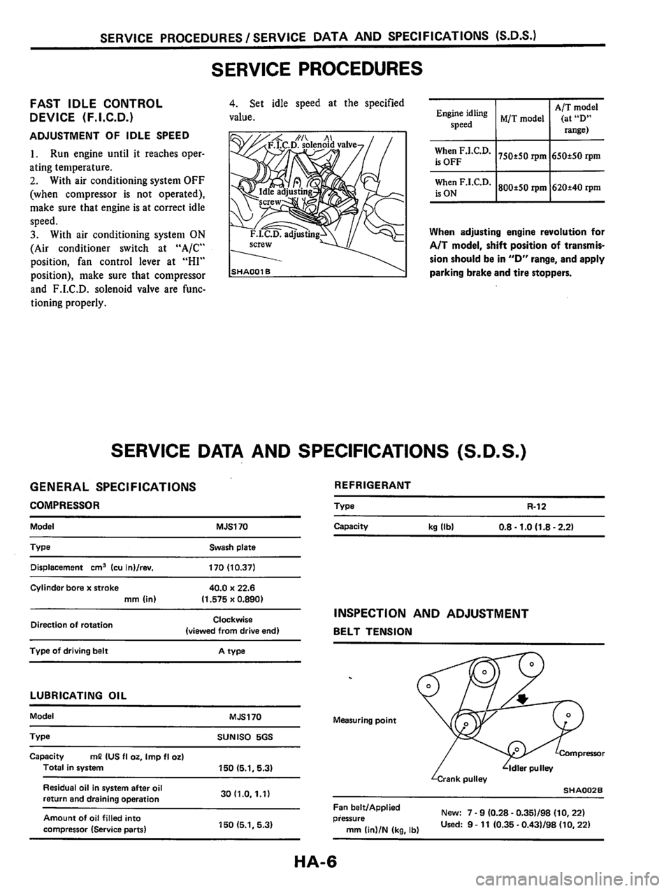 NISSAN PULSAR 1983  Factory Service Manual 