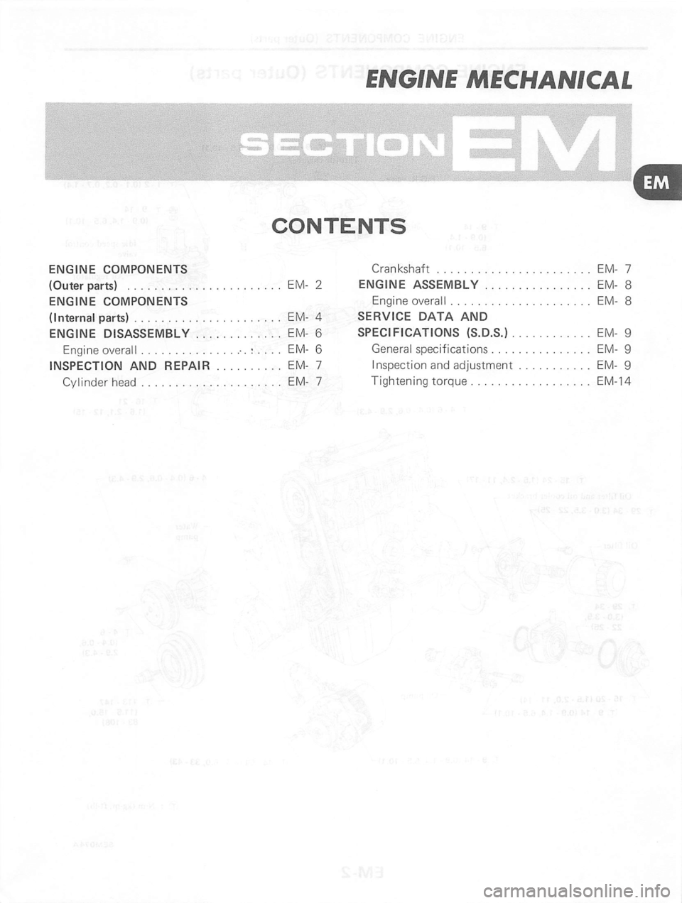 NISSAN PULSAR 1983  Factory Service Manual 