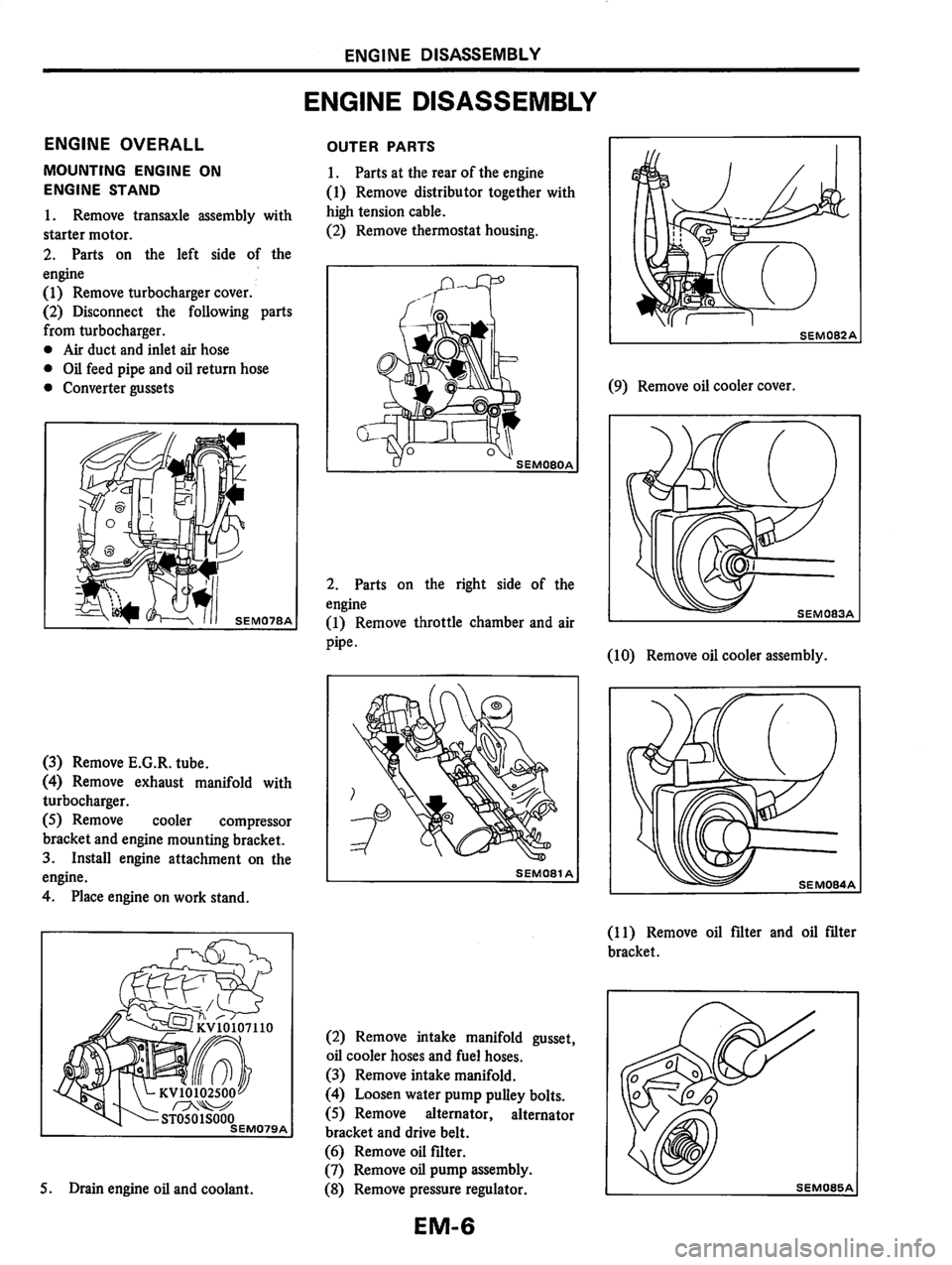 NISSAN PULSAR 1983  Factory Service Manual 