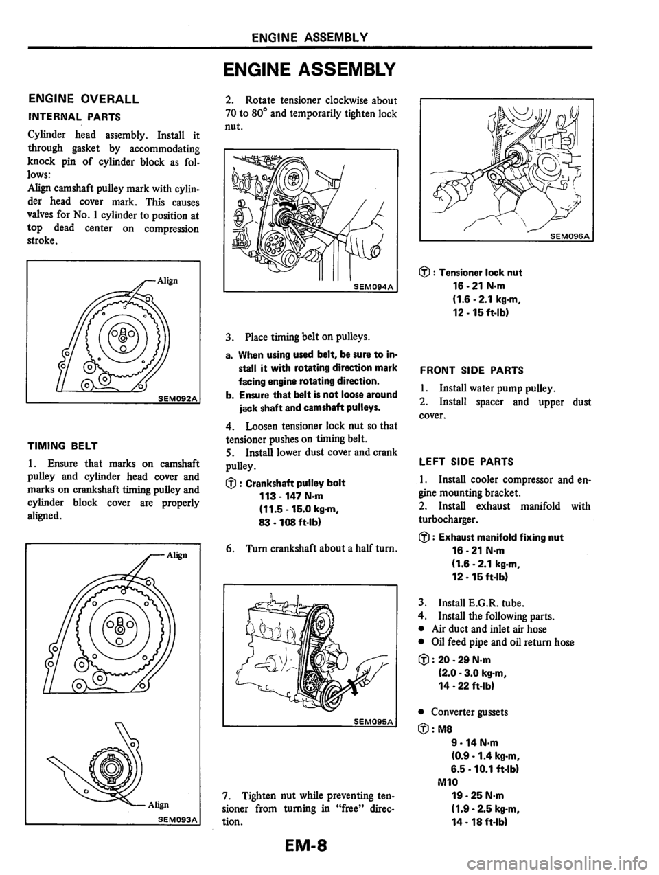 NISSAN PULSAR 1983  Factory Service Manual 