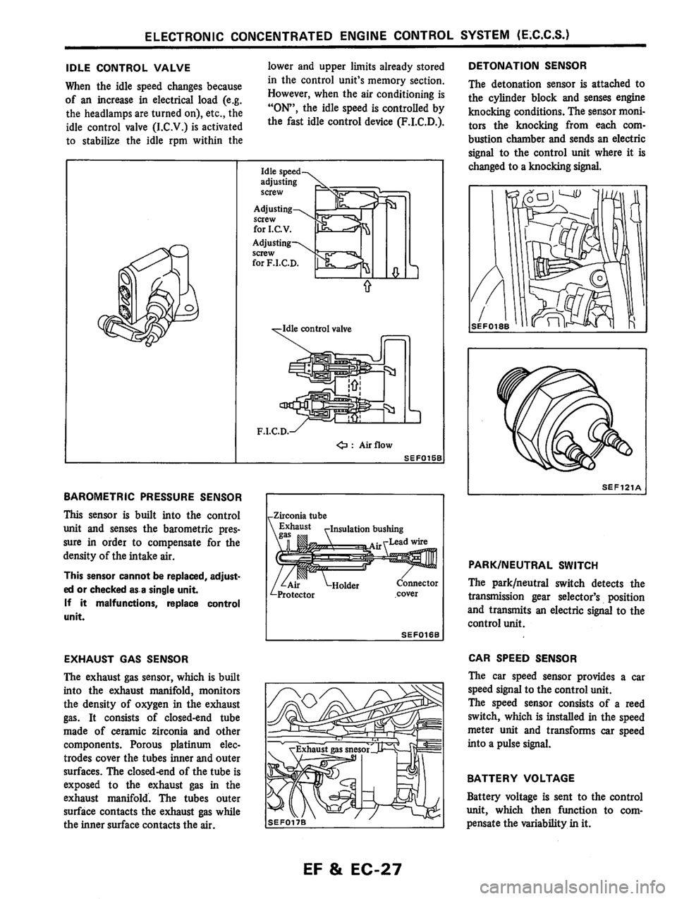 NISSAN PULSAR 1983  Factory Service Manual 