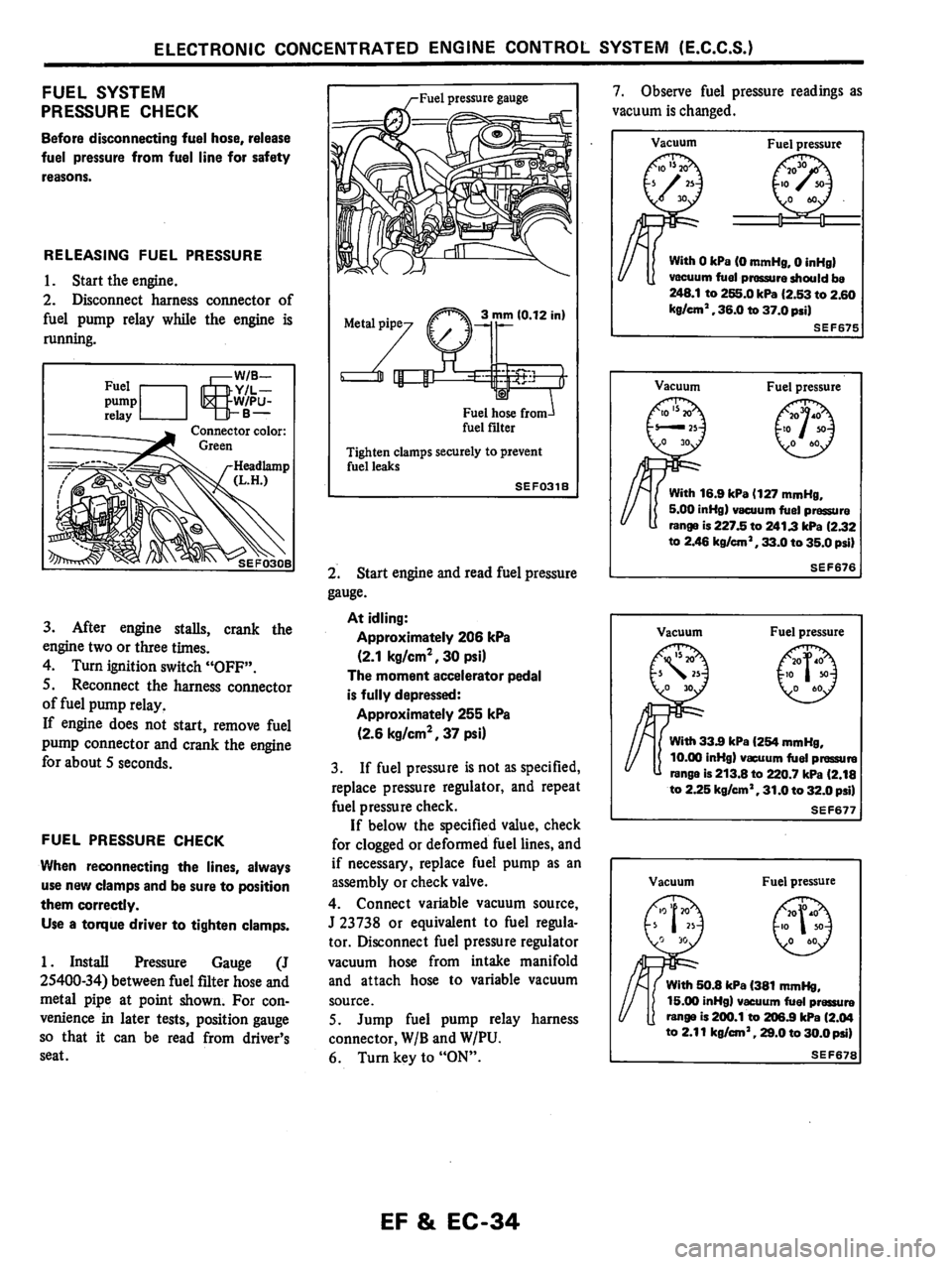 NISSAN PULSAR 1983  Factory Service Manual 