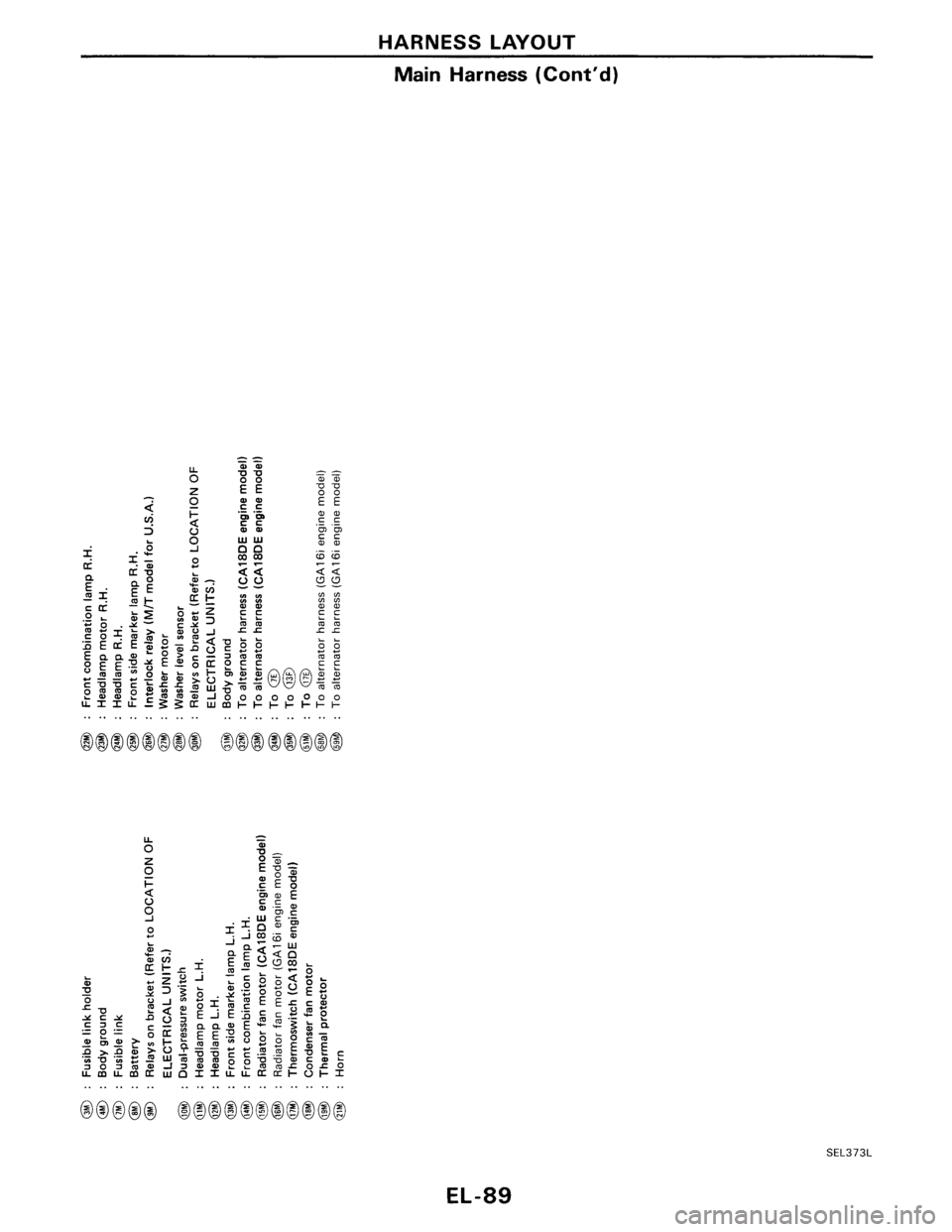 NISSAN PULSAR 1989  Factory Service Manual 