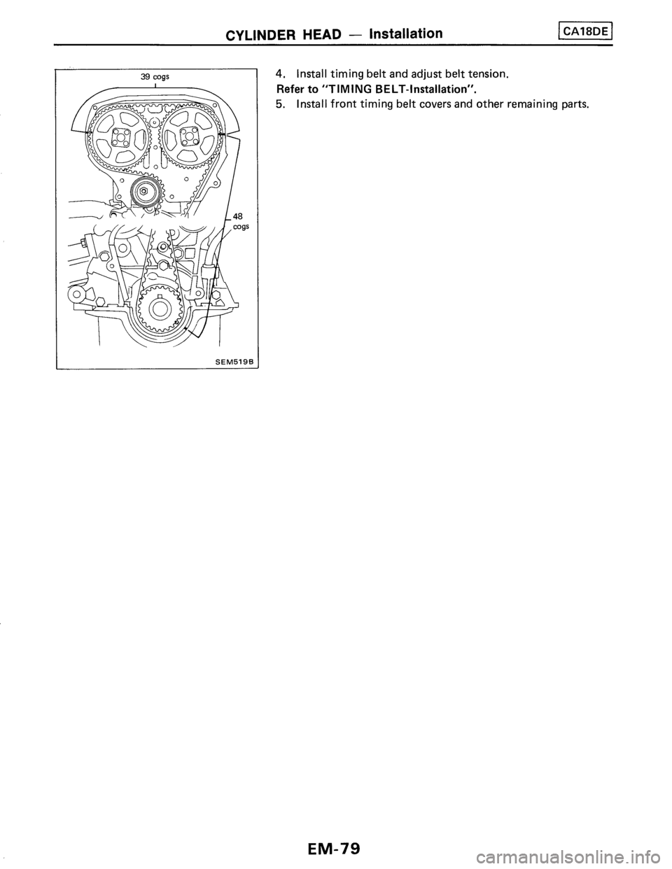 NISSAN PULSAR 1989  Factory Service Manual 