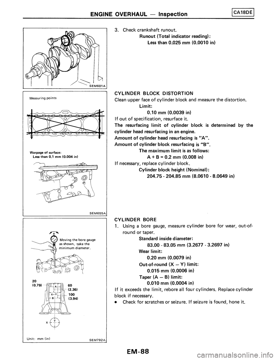 NISSAN PULSAR 1989  Factory Service Manual 