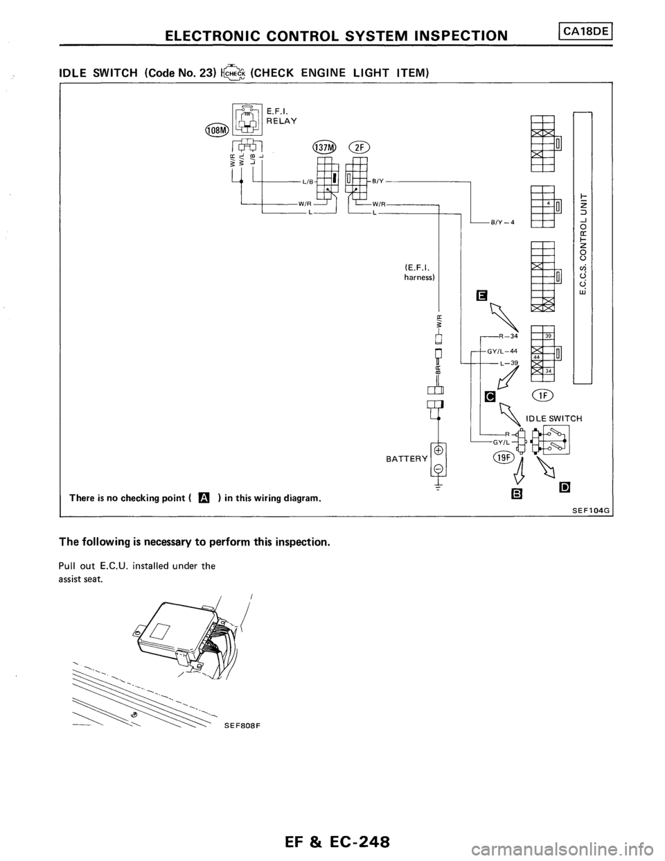 NISSAN PULSAR 1989  Factory Service Manual 