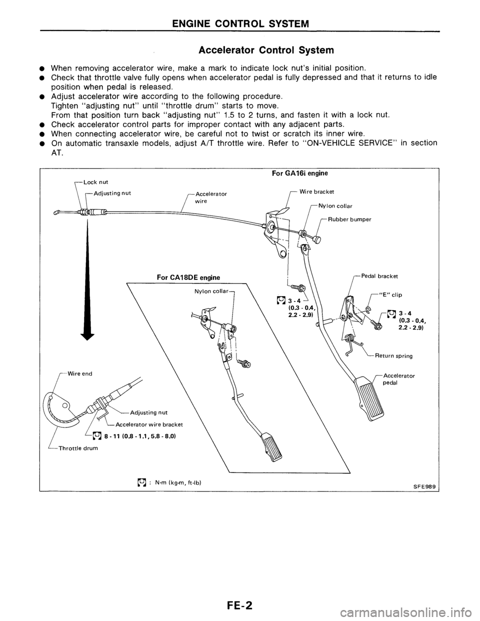 NISSAN PULSAR 1989  Factory Service Manual 