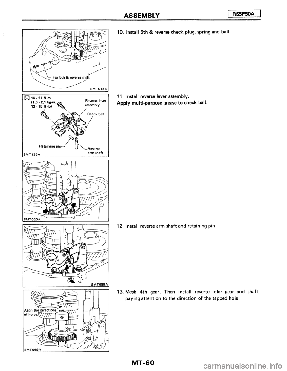 NISSAN PULSAR 1989  Factory Service Manual 