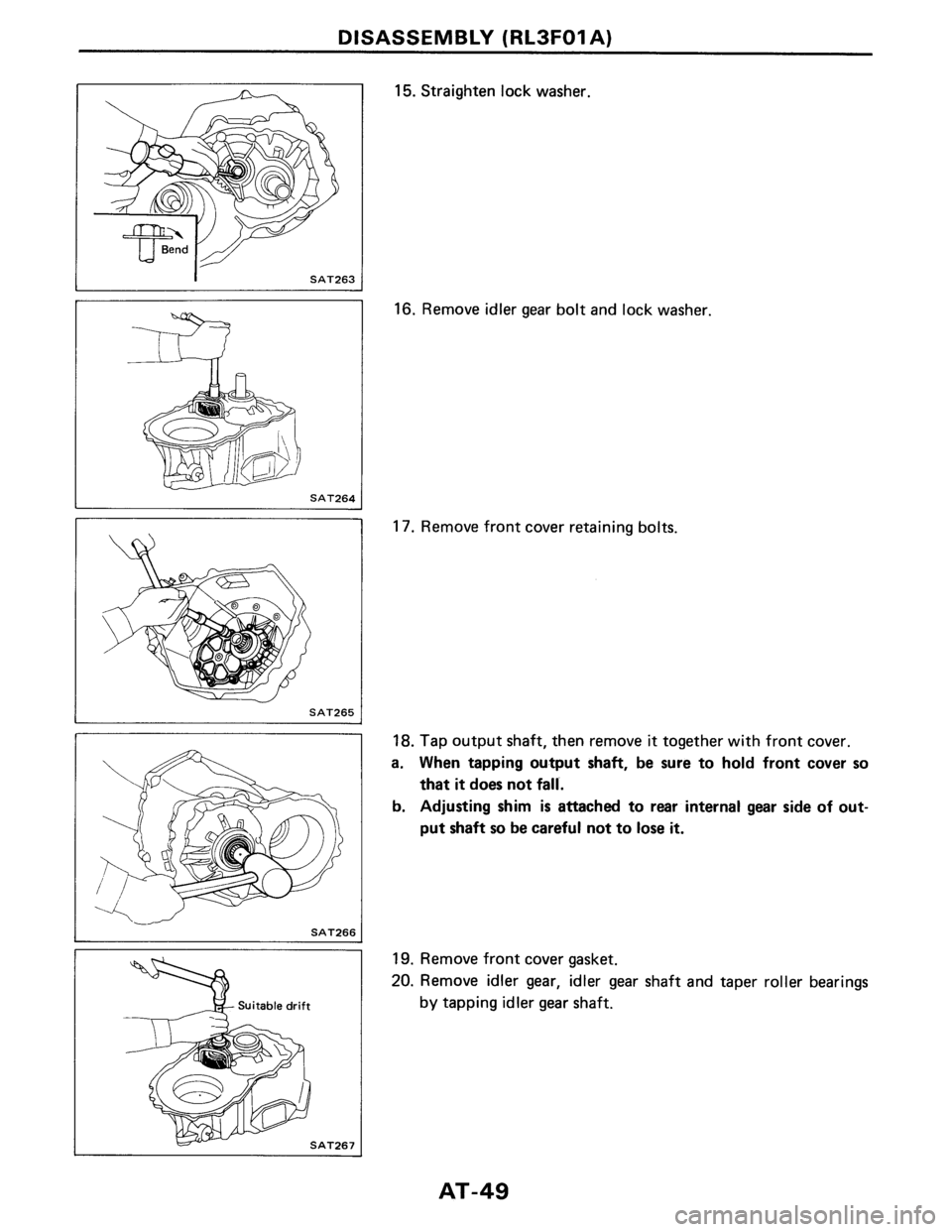 NISSAN PULSAR 1989  Factory Service Manual 