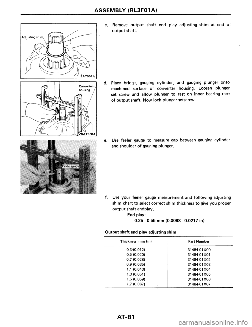 NISSAN PULSAR 1989  Factory Service Manual 