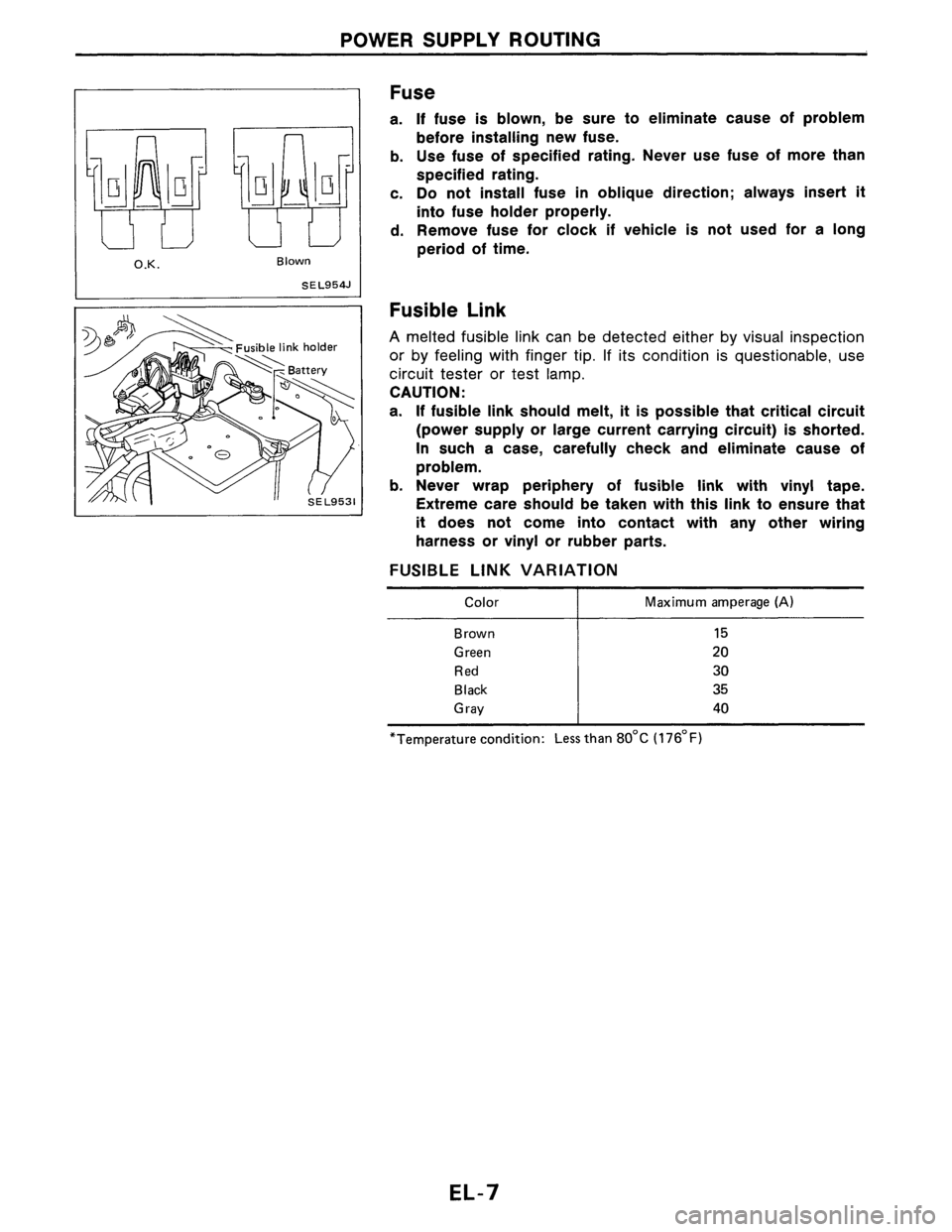 NISSAN PULSAR 1989  Factory Service Manual 