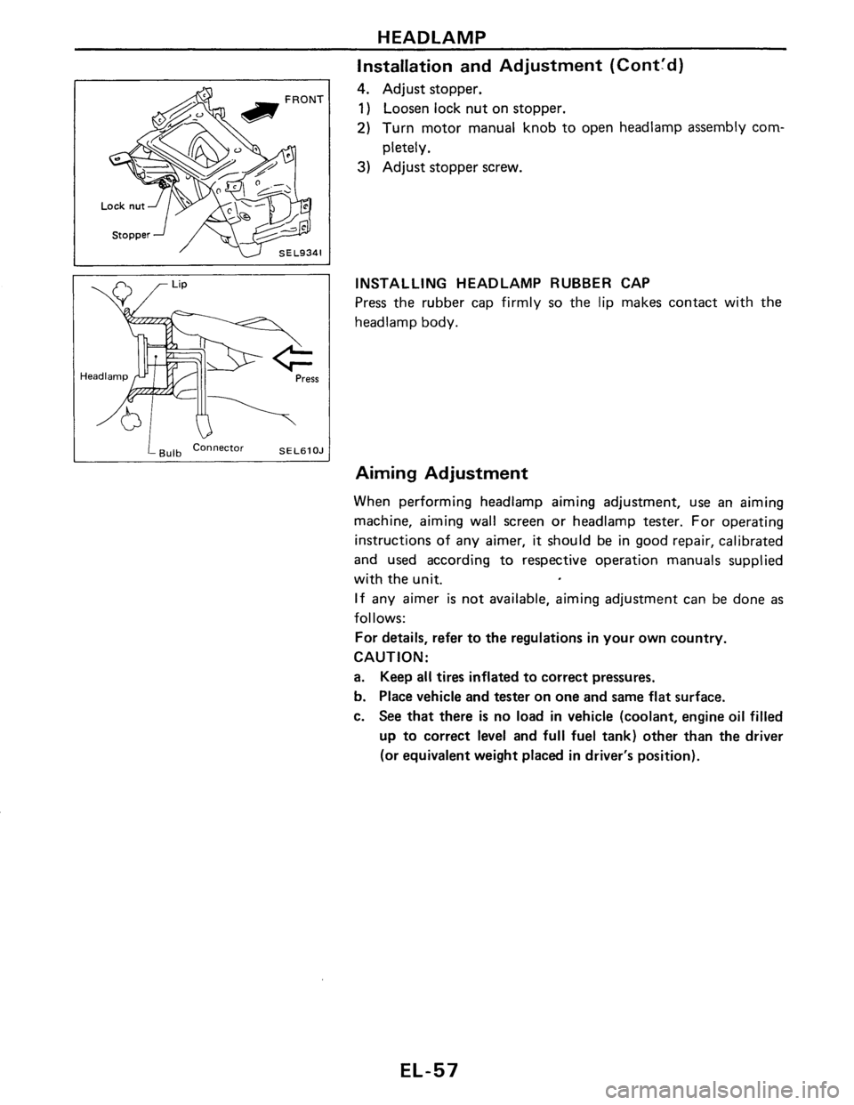 NISSAN PULSAR 1989  Factory Service Manual 