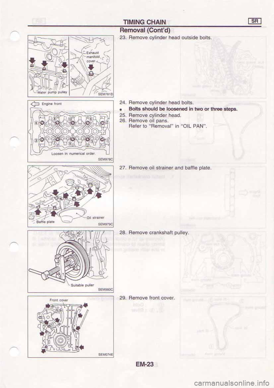 NISSAN SERENA 1992  Service Manual 
