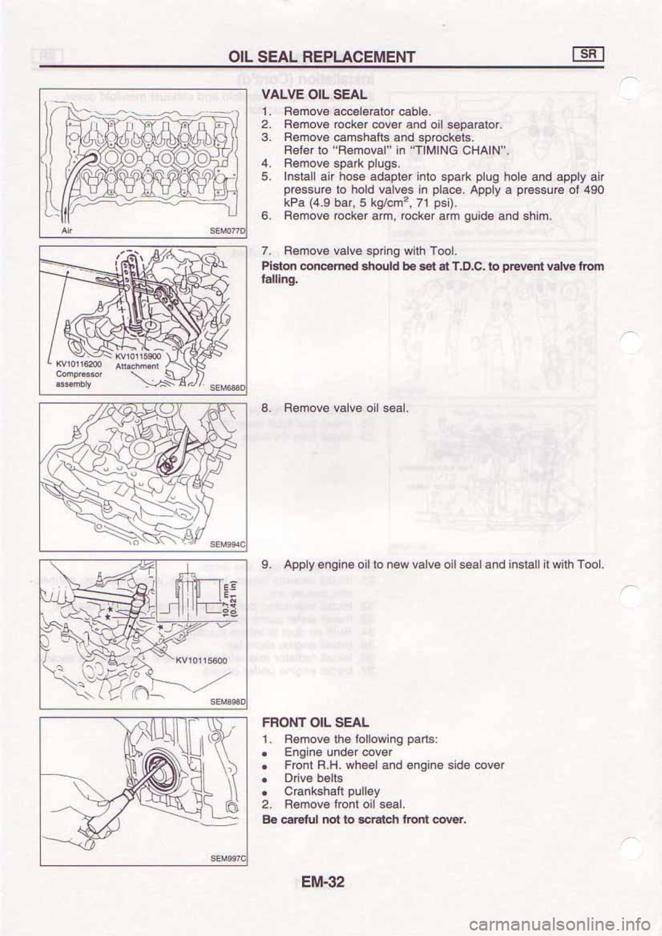 NISSAN SERENA 1992  Service Manual 
