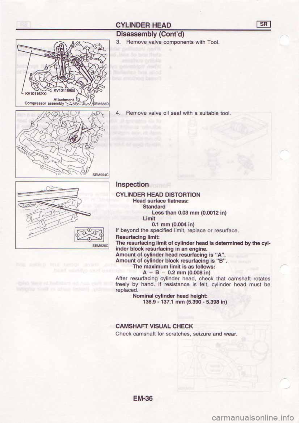 NISSAN SERENA 1992  Service Manual 