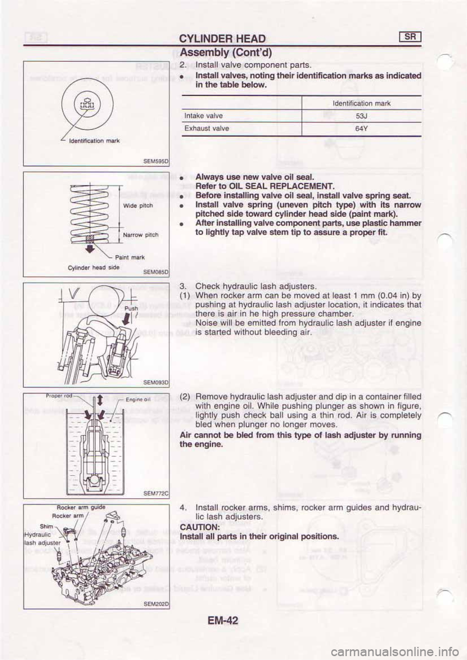 NISSAN SERENA 1992  Service Manual 