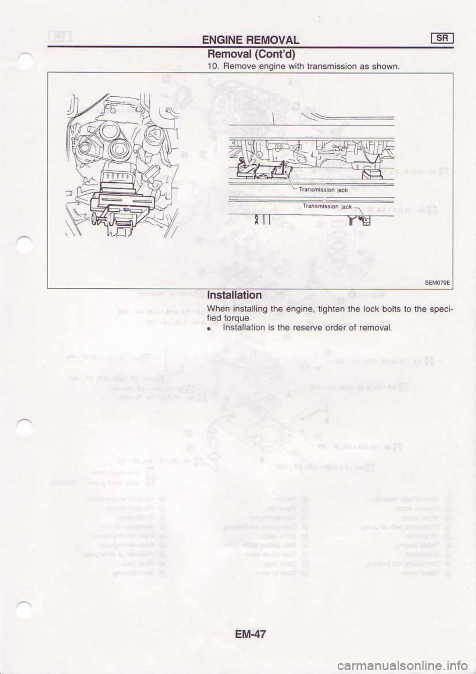 NISSAN SERENA 1992  Service Manual 