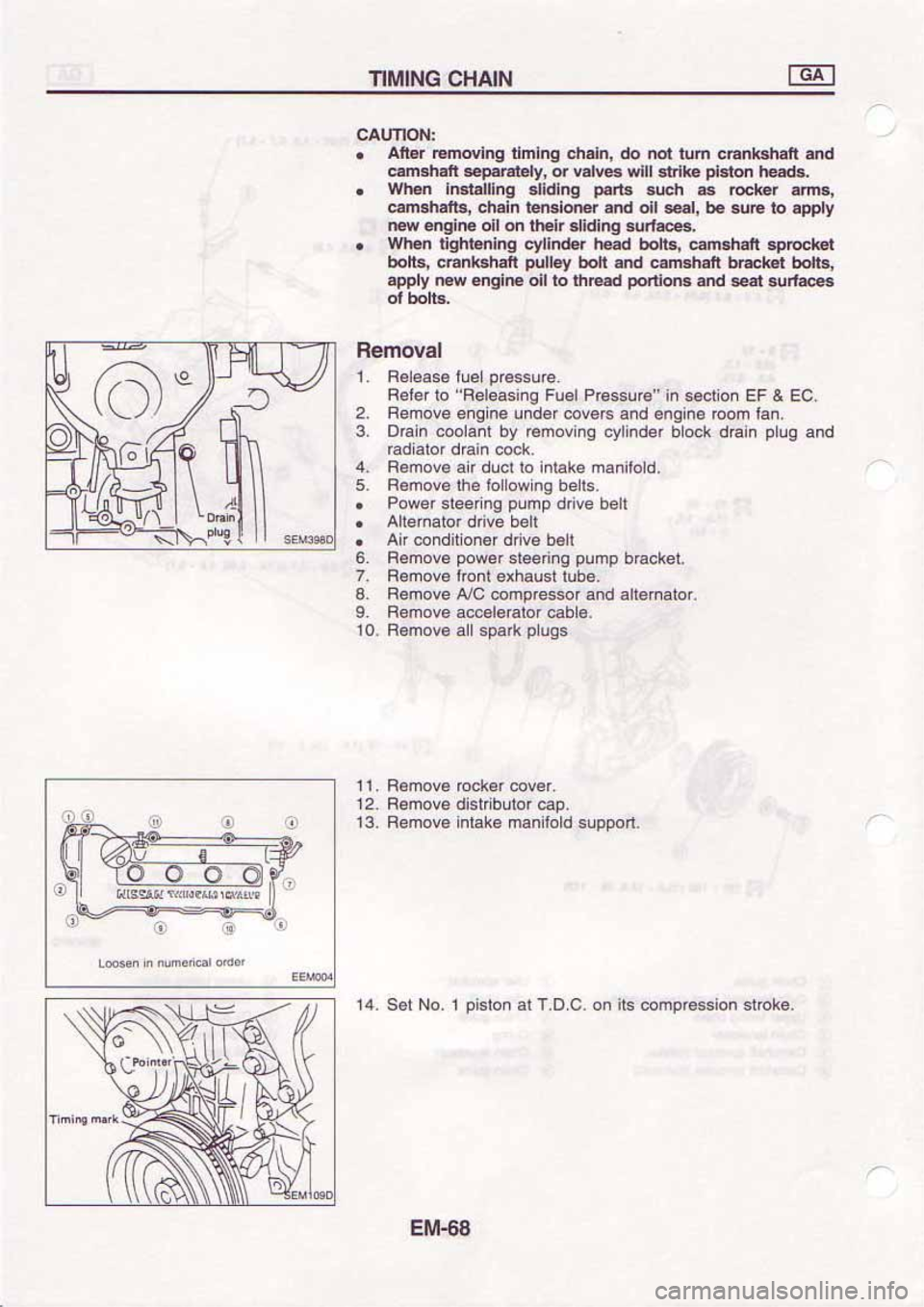 NISSAN SERENA 1992  Service Manual 