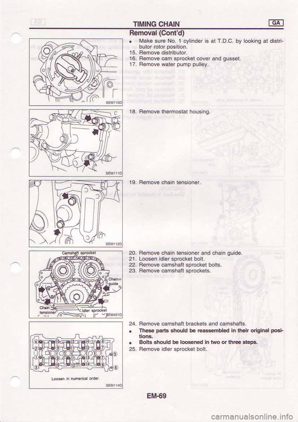 NISSAN SERENA 1992  Service Manual 
