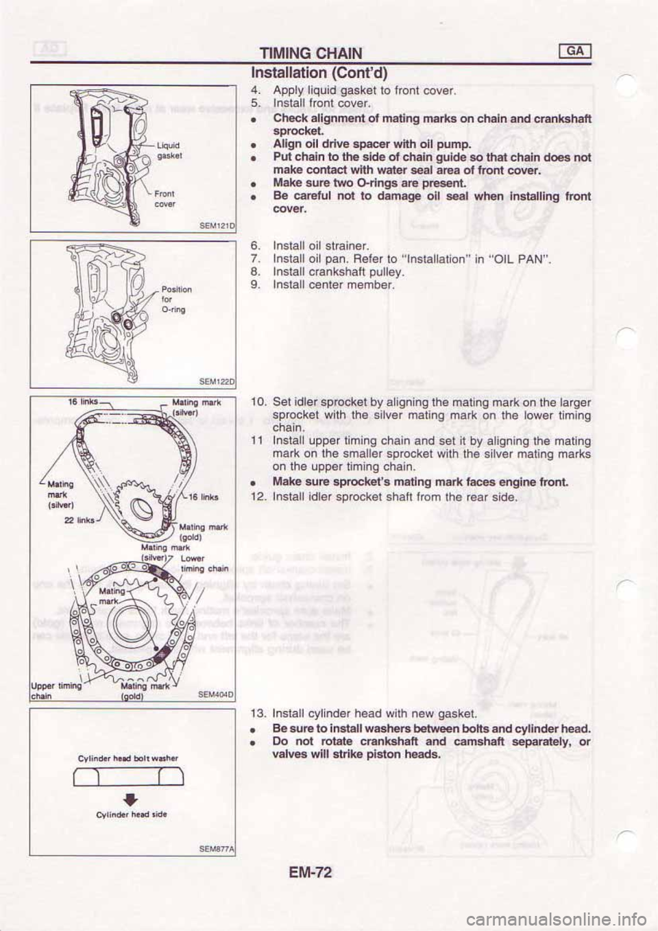 NISSAN SERENA 1992  Service Manual 