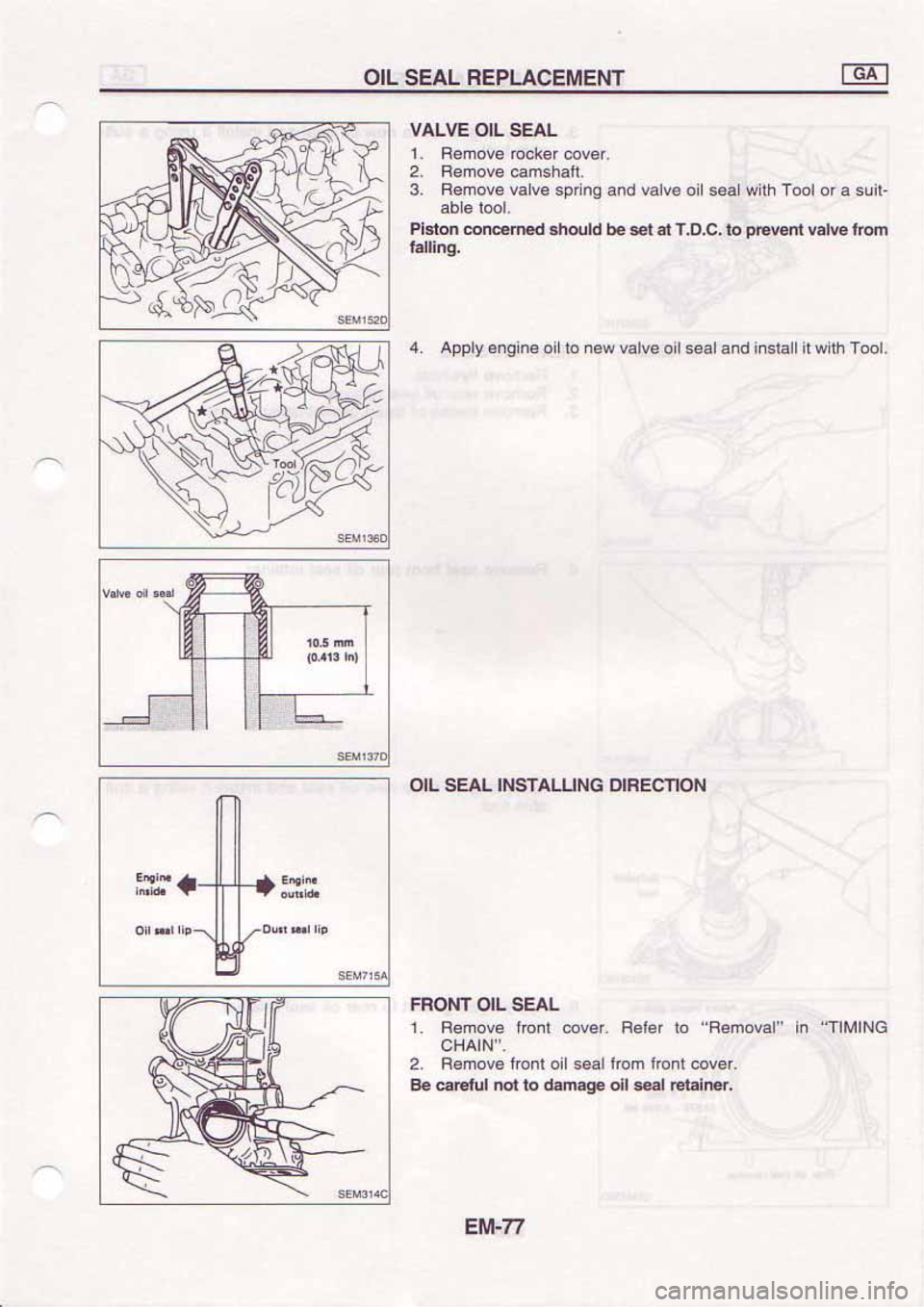 NISSAN SERENA 1992  Service Manual 