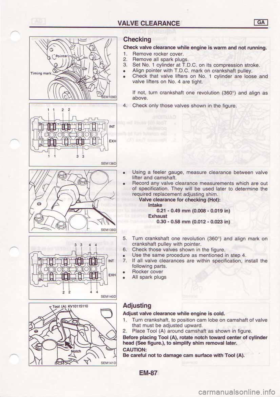 NISSAN SERENA 1992  Service Manual 