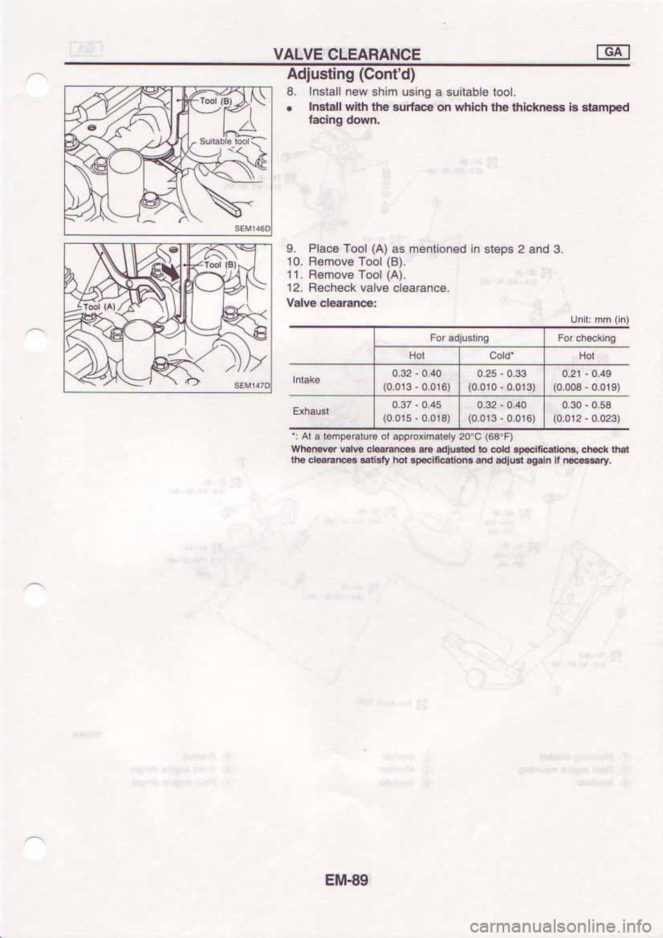 NISSAN SERENA 1992  Service Manual 