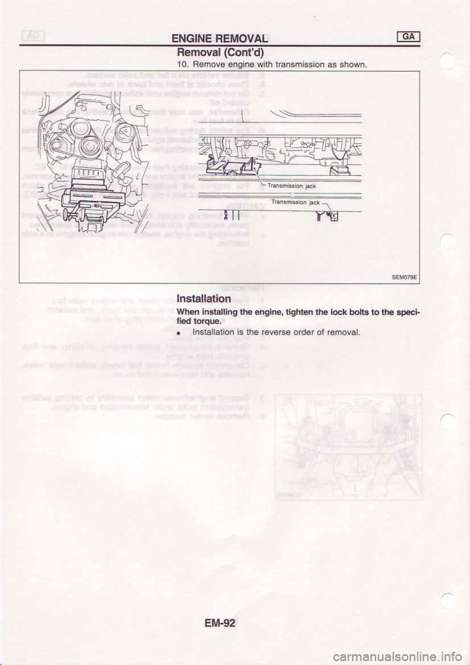 NISSAN SERENA 1992  Service Manual 