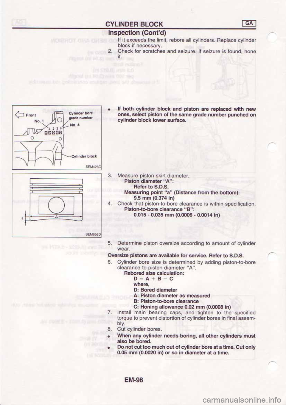 NISSAN SERENA 1992  Service Manual 