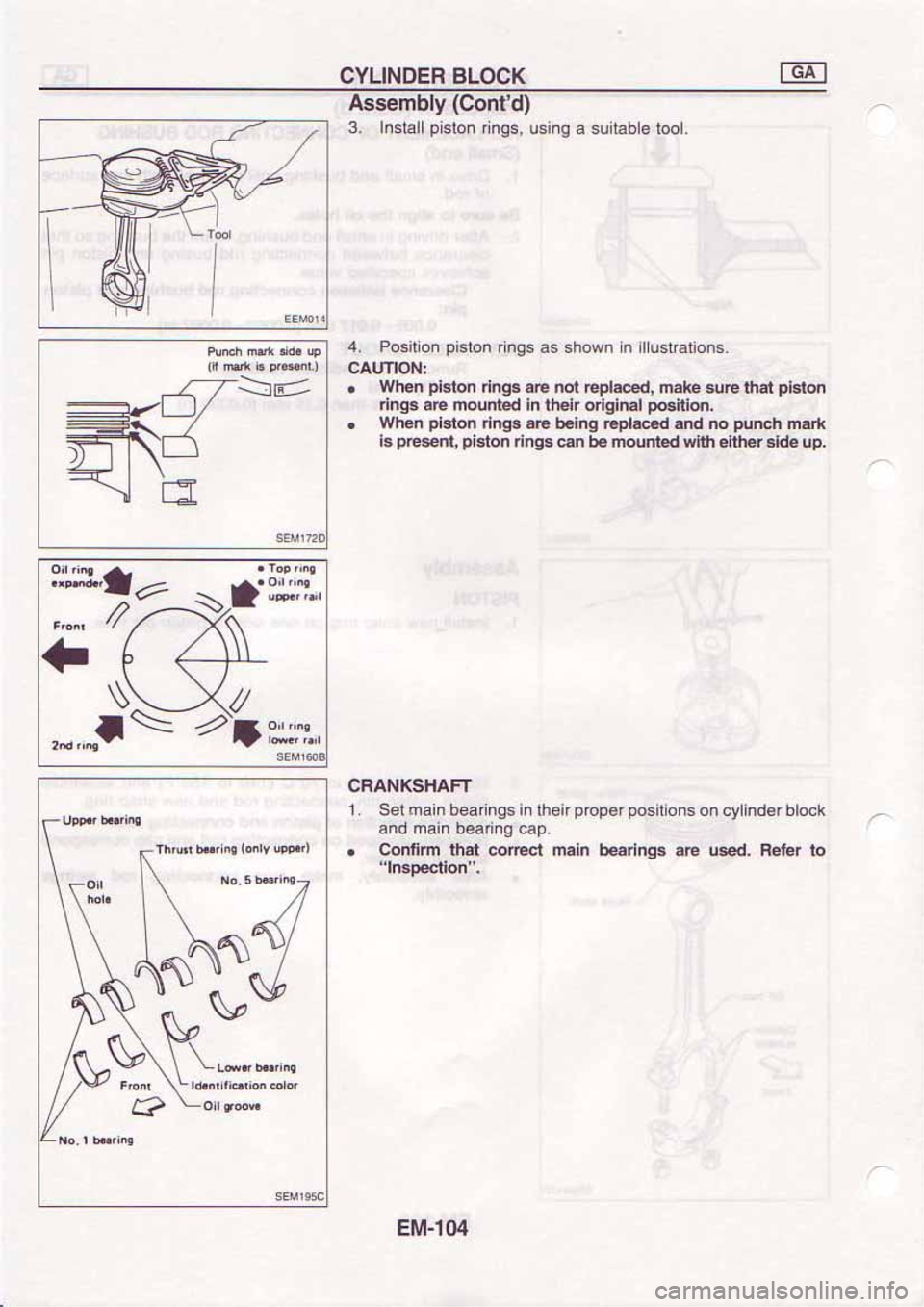 NISSAN SERENA 1992  Service Manual 